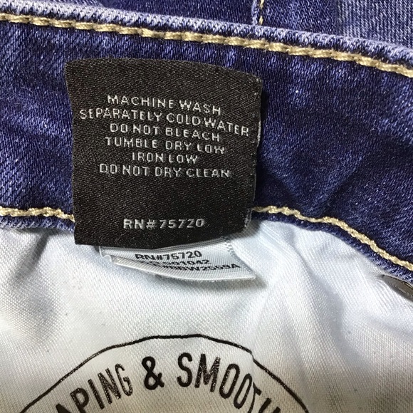 Buckle Black Dark Blue Ankle Skinny Jeans - Picture 7 of 11